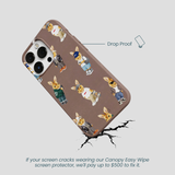 Chocolate Brown Rabbit Friends iPhone 13 Pro Case