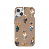 Chocolate Brown Rabbit Friends iPhone 14/16e Case