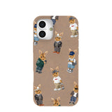 Chocolate Brown Rabbit Friends iPhone 16 Plus Case