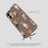 Chocolate Brown Rabbit Friends iPhone 16 Plus Case