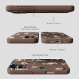 Chocolate Brown Rabbit Friends iPhone 16 Plus Case