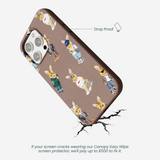 Chocolate Brown Rabbit Friends iPhone 16 Pro Max Case