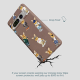Chocolate Brown Rabbit Friends Google Pixel 7 Pro Case