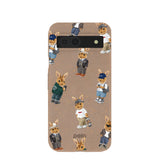 Chocolate Brown Rabbit Friends Google Pixel 8a Case