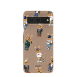 Chocolate Brown Rabbit Friends Google Pixel 8 Case