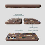 Chocolate Brown Rabbit Friends Samsung Galaxy S24+(Plus) Case