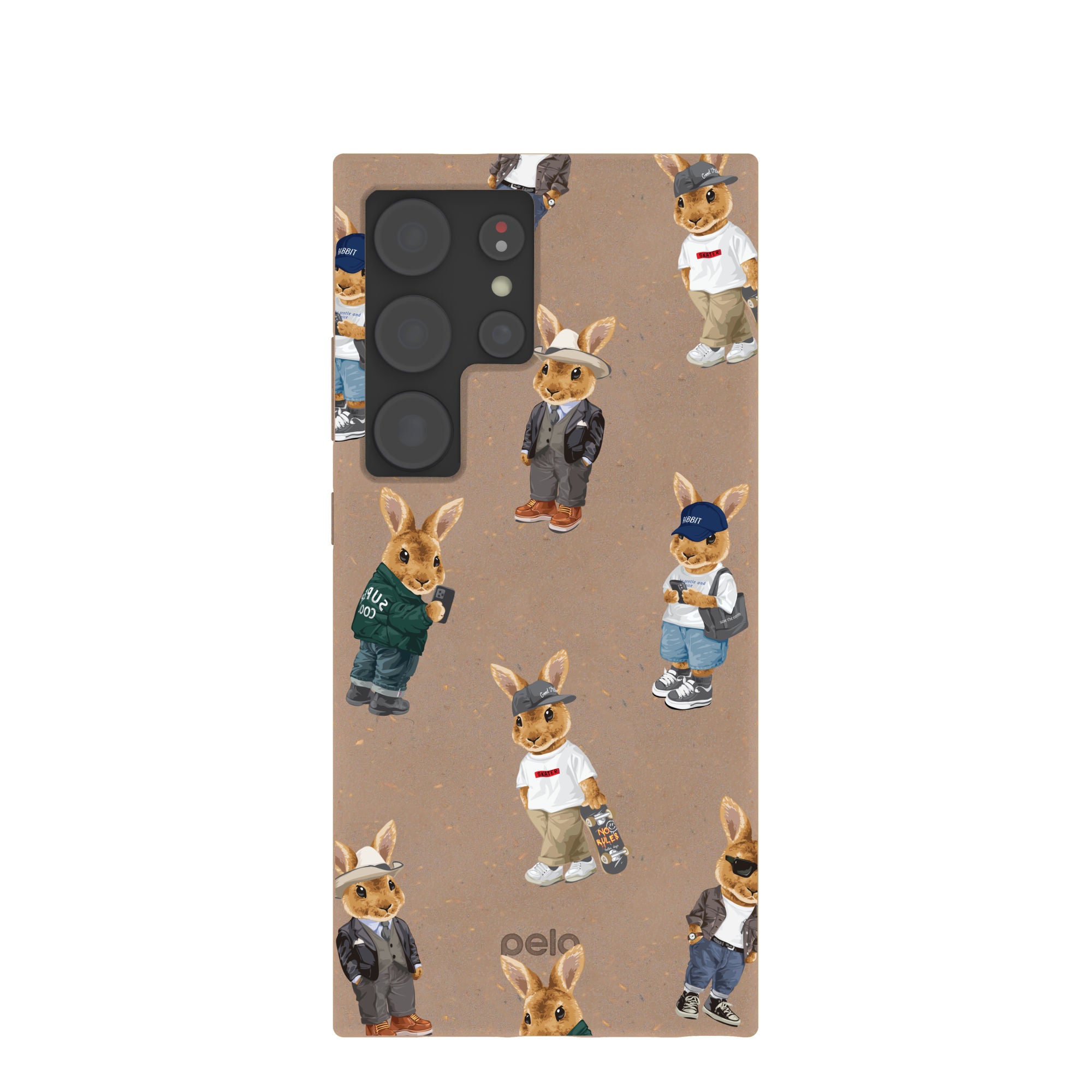 Chocolate Brown Rabbit Friends Samsung Galaxy S24 Ultra Case – Cerqular