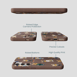 Chocolate Brown Rabbit Friends Samsung Galaxy S24 Case