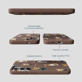 Chocolate Brown Rabbit Friends Samsung Galaxy S25+(Plus) Case