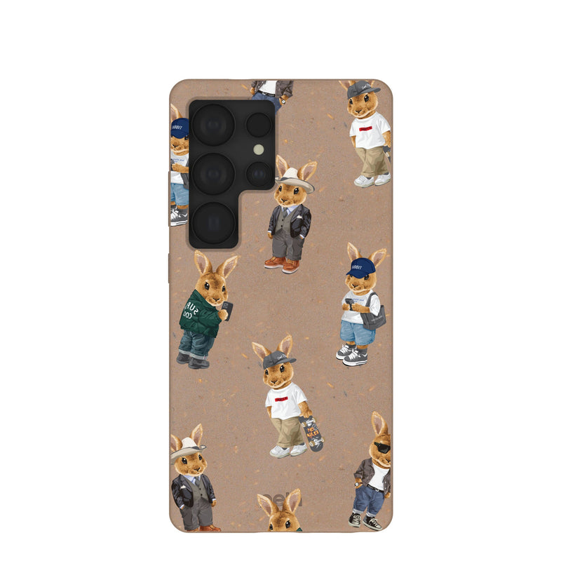 Chocolate Brown Rabbit Friends Samsung Galaxy S25 Ultra Case