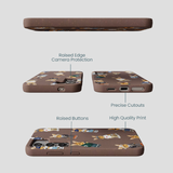 Chocolate Brown Rabbit Friends Samsung Galaxy S25 Case