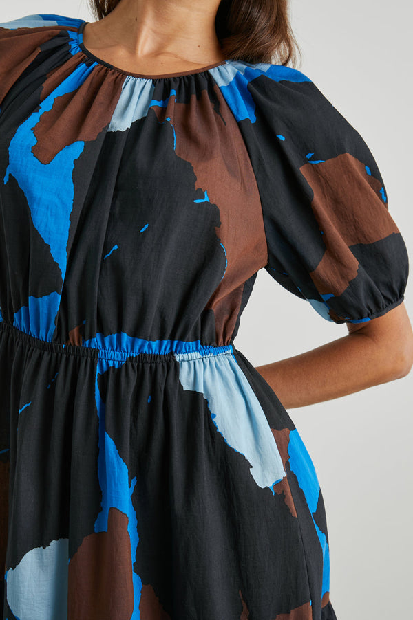 Dress Khloe 5767 Blue-Multi-Color