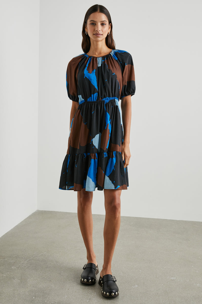 Dress Khloe 5767 Blue-Multi-Color