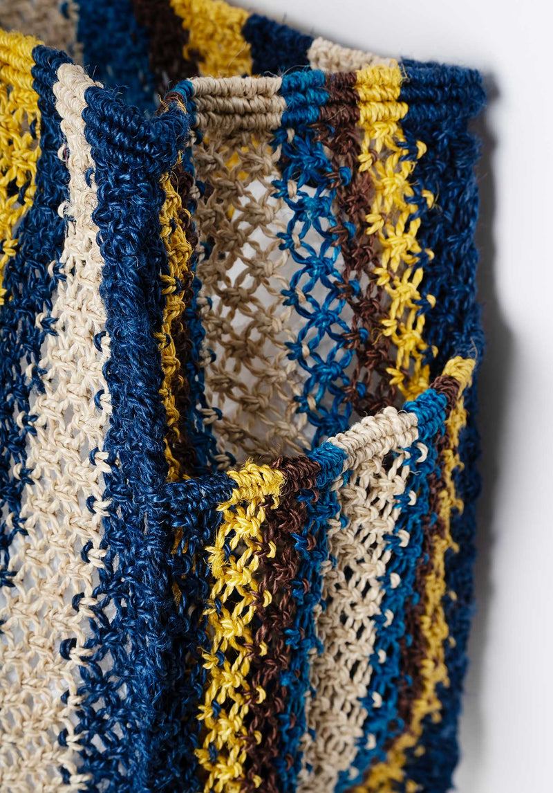 Beach Bag Barry No Word Blue-Yellow