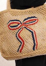 Beach Bag Ribbon Small Mustard