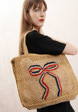 Beach Bag Ribbon Small Mustard