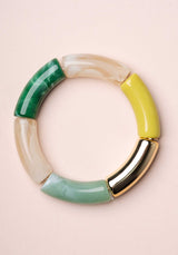 Bracelet Lithos Jonc Green-Gold
