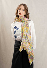 Scarf Silk Scarf Bouquet