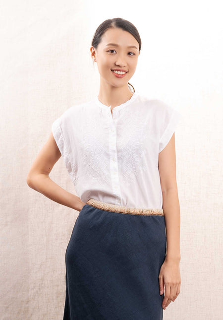 Blouse Teary Bbth501 01-White