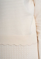 Turtleneck Knitted Mary Ecru