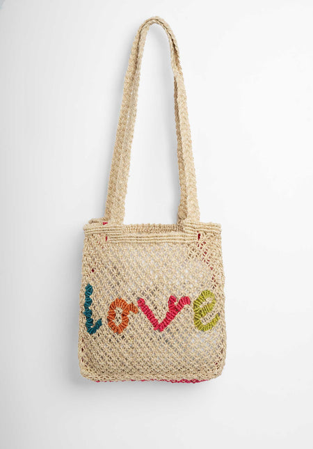 Beach Bag Cara Love Natural