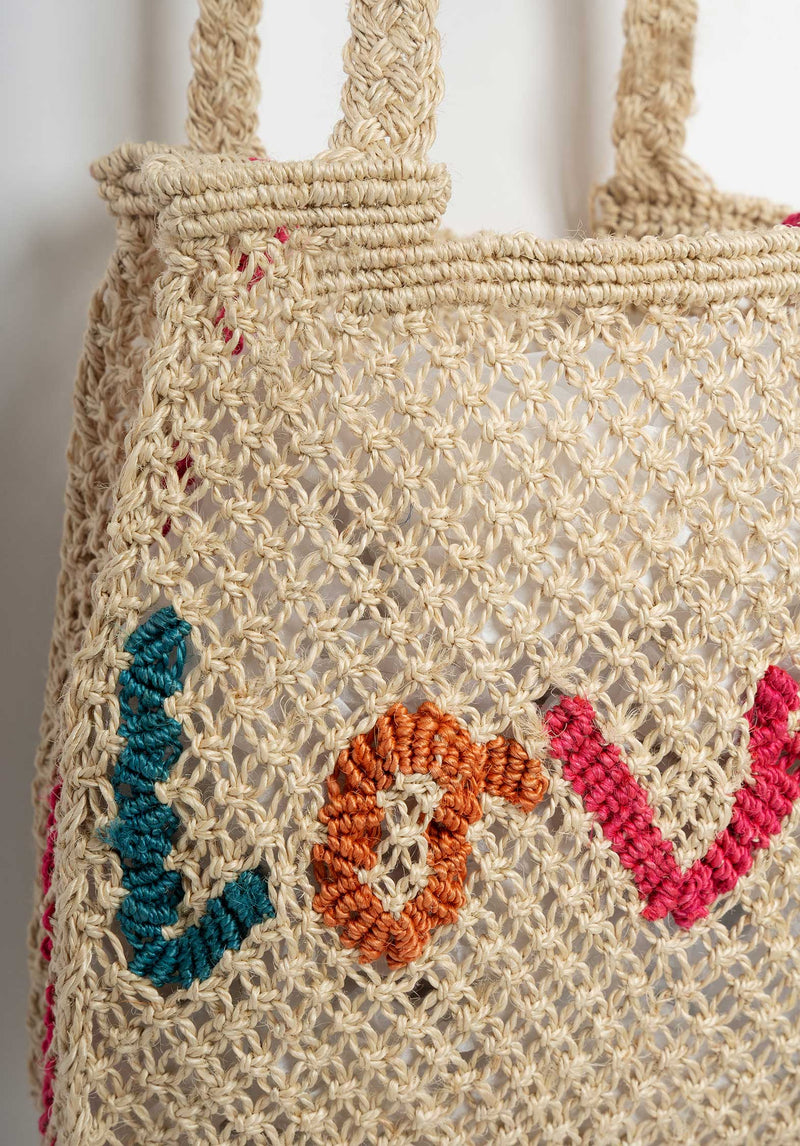 Beach Bag Cara Love Natural