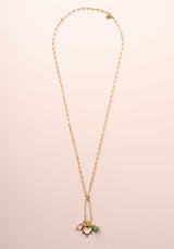 Necklace Patty Jade-Heart-Pink