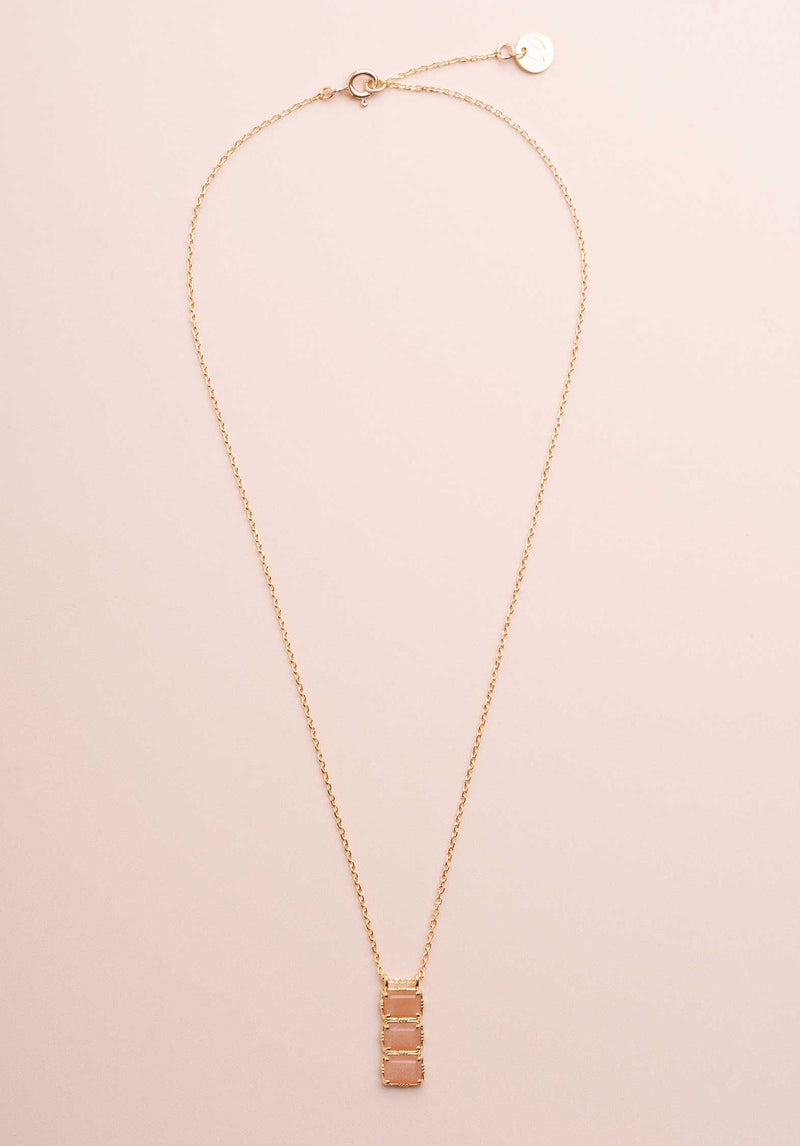 Necklace Rc731 Pierre-De-Lune-Nude