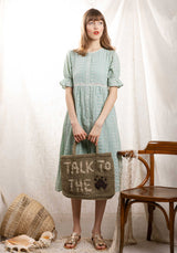 Beach Bag Talk To The Paw Khaki