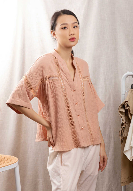 Blouse Sorrente Dirty-Pink