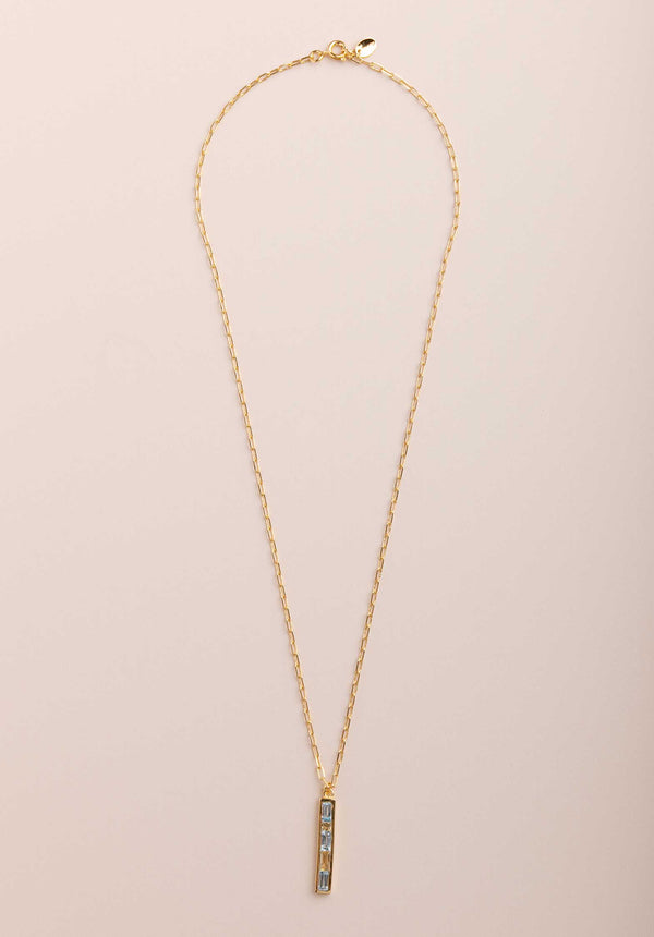 Necklace Paz Topaze Cibt4 Bleu