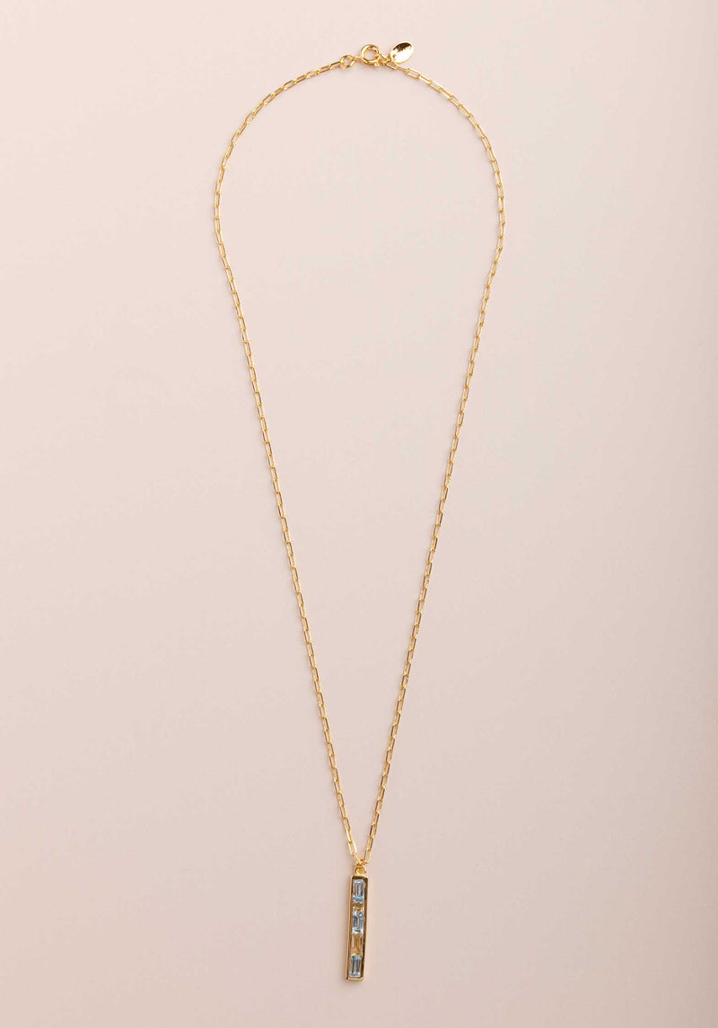 Necklace Paz Topaze Cibt4 Bleu