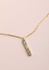 Necklace Paz Topaze Cibt4 Bleu