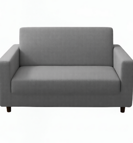 Anyseat 2-Seater Sofa Cover – Ash Grey Style Slipcover for Living Room Chair Protection