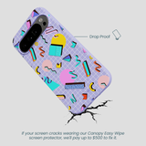Lavender Retro Grid Google Pixel 10 Pro XL Case