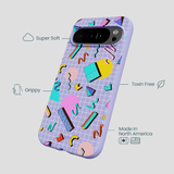 Lavender Retro Grid Google Pixel 10 Pro XL Case