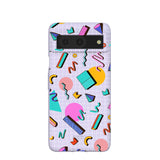 Lavender Retro Grid Google Pixel 8 Case