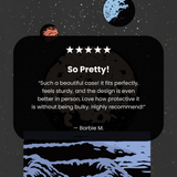 Black Retro Moon Samsung Galaxy S22 Case