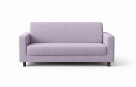 Anyseat 3-Seater Sofa Cover – Plain Light Purple Style Slipcover for Living Room Chair Protection