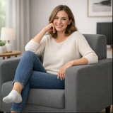 Anyseat 1-Seater Sofa Cover – Plain Gray Style Slipcover for Living Room Chair Protection