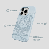 Powder Blue Rockies iPhone 15 Pro Case