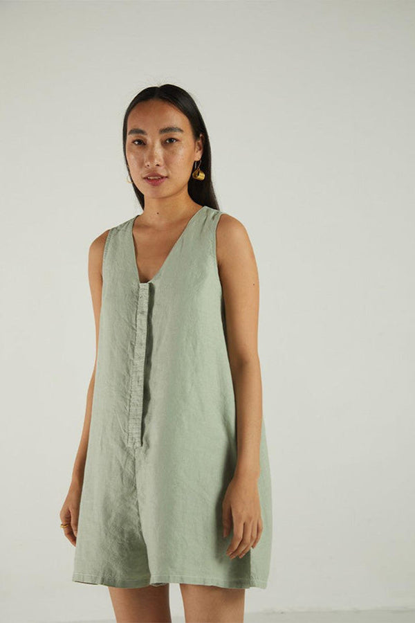 Romp and Play Romper in Light Olive