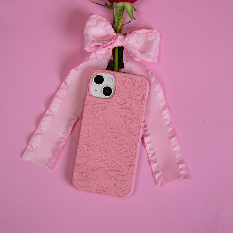 Bubblegum Pink Rosettes iPhone 12/ iPhone 12 Pro Case