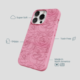 Bubblegum Pink Rosettes iPhone 13 Pro Max Case