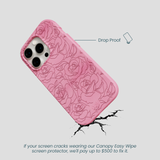 Bubblegum Pink Rosettes iPhone 14 Pro Case