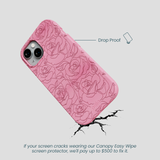 Bubblegum Pink Rosettes iPhone 14 Case