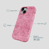 Bubblegum Pink Rosettes iPhone 14 Case