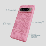 Bubblegum Pink Rosettes Google Pixel 8 Pro Case