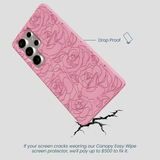 Bubblegum Pink Rosettes Samsung Galaxy S25 Ultra Case