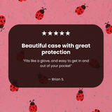 Bubblegum Pink Rosy Ladybug iPhone 14 Case